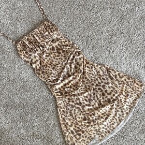 Leopard Print Mini Dress